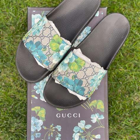 gucci mens floral shoes|gucci floral slides nordstrom.